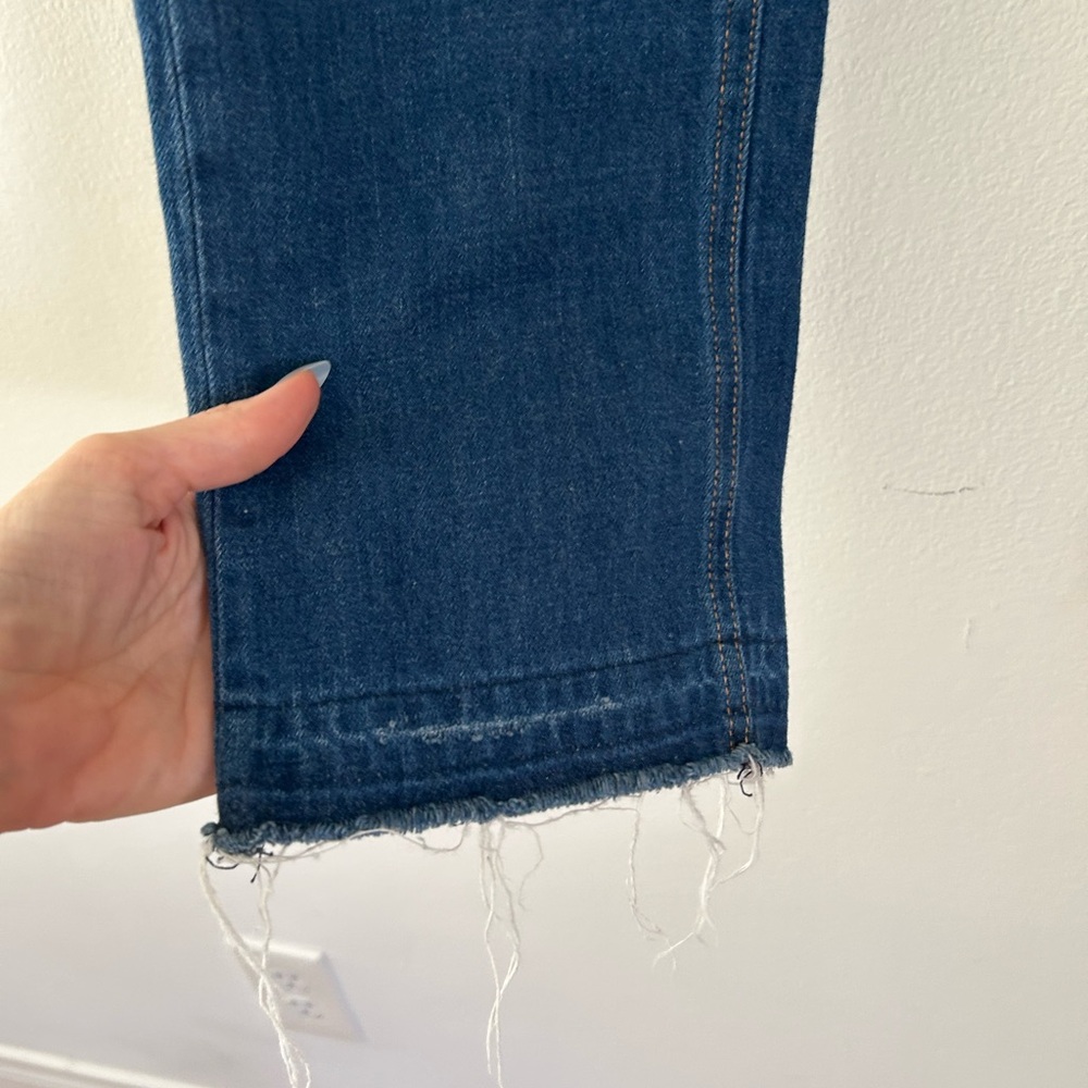 Rag & Bone Doris X Boyfriend Cotton distressed cropped jeans Size 25 - Picture 3 of 7